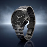 Titan Automatic Slate Grey Dial Grey Stainless Steel Strap Watch For Men 10077qm01