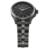 Titan Automatic Slate Grey Dial Grey Stainless Steel Strap Watch For Men 10077qm01