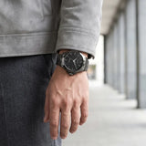Titan Automatic Slate Grey Dial Grey Stainless Steel Strap Watch For Men 10077qm01