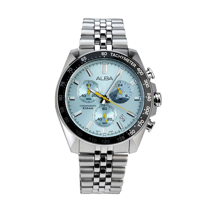 ALBA Aqua Mint Chronograph Watch Men AX7031X1 - KRISHNA WATCH COMPANY