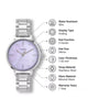 Timex Women Lilac Round Analog Brass Dial Watch - TWEL15806