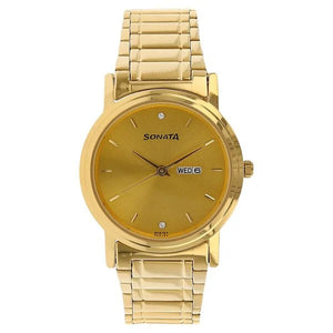 Sonata Quartz Analog Watch for Men - 1141YM10 - KRISHNA WATCH COMPANY