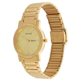 Sonata Champagne Dial Golden Metal Strap Watch - 1141YM13 - KRISHNA WATCH COMPANY