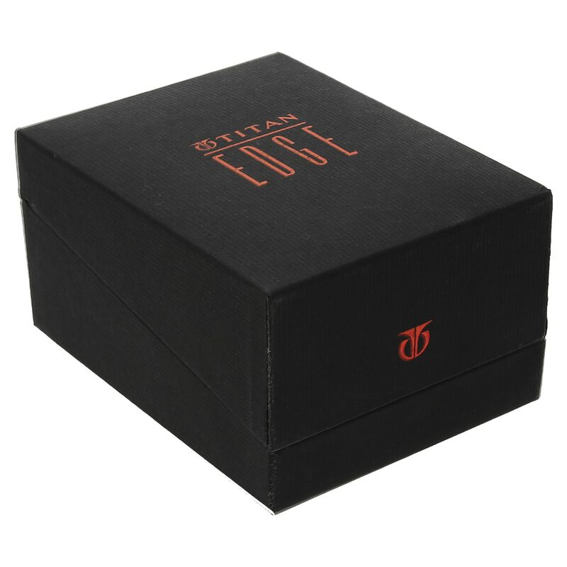 Titan Edge White Dial Analog Stainless Steel Strap Watch for Men 1296BM01