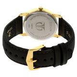 Titan White Dial Analog with Day and Date Leather Strap watch for Men / 1445YL04