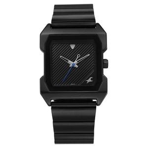 Fastrack Pulse Quartz Analog Black Dial With Black Stainless steel Strap Watch for Guys 1474nm02 - KRISHNA WATCH COMPANY