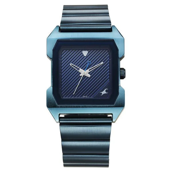 Fastrack Pulse Quartz Analog Blue Dial With Blue Stainless steel Strap Watch for Guys 1474qm01 - KRISHNA WATCH COMPANY