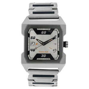 FASTRACK SILVER DIAL SILVER STAINLESS STEEL STRAP WATCH - 1474SM01 - KRISHNA WATCH COMPANY