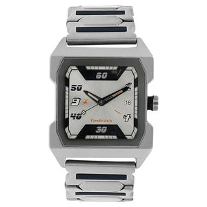 Fastrack Quartz Analog Silver Dial Stainless Steel Strap Watch for Guys NS1474SM01 - KRISHNA WATCH COMPANY