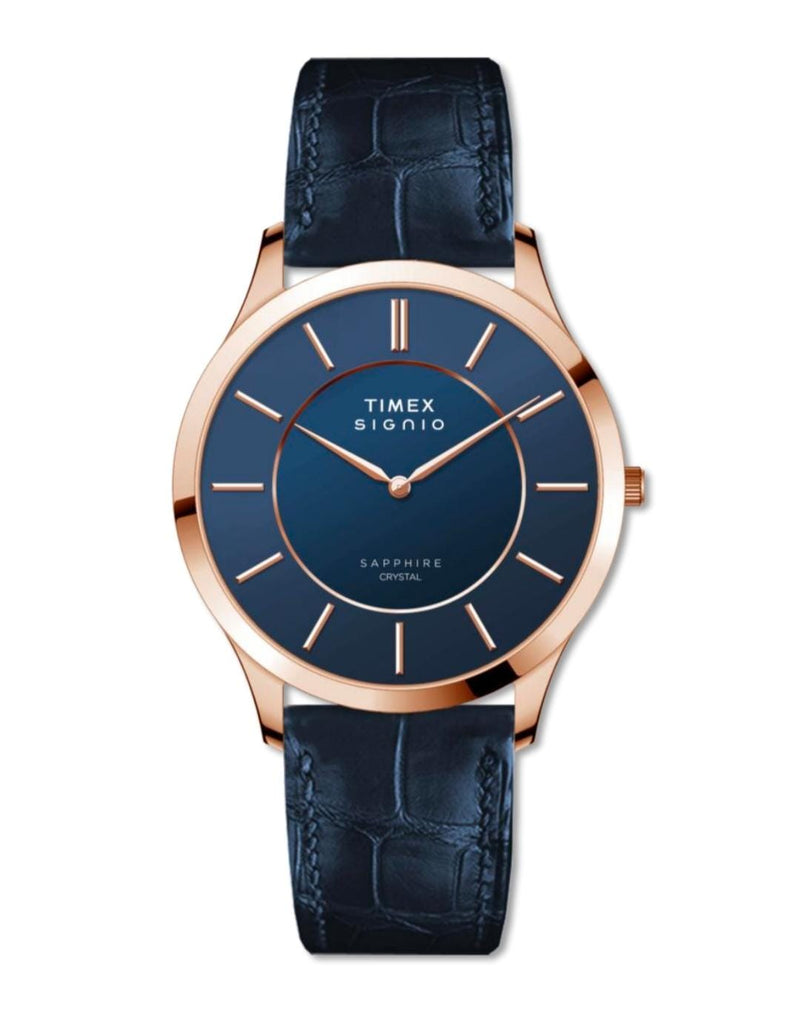 Timex Men Leather Strap Analogue Watch - TWEG37101