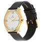 Titan Silver Dial Black Leather Strap Watch NK1578YL04 / NS1578YL04