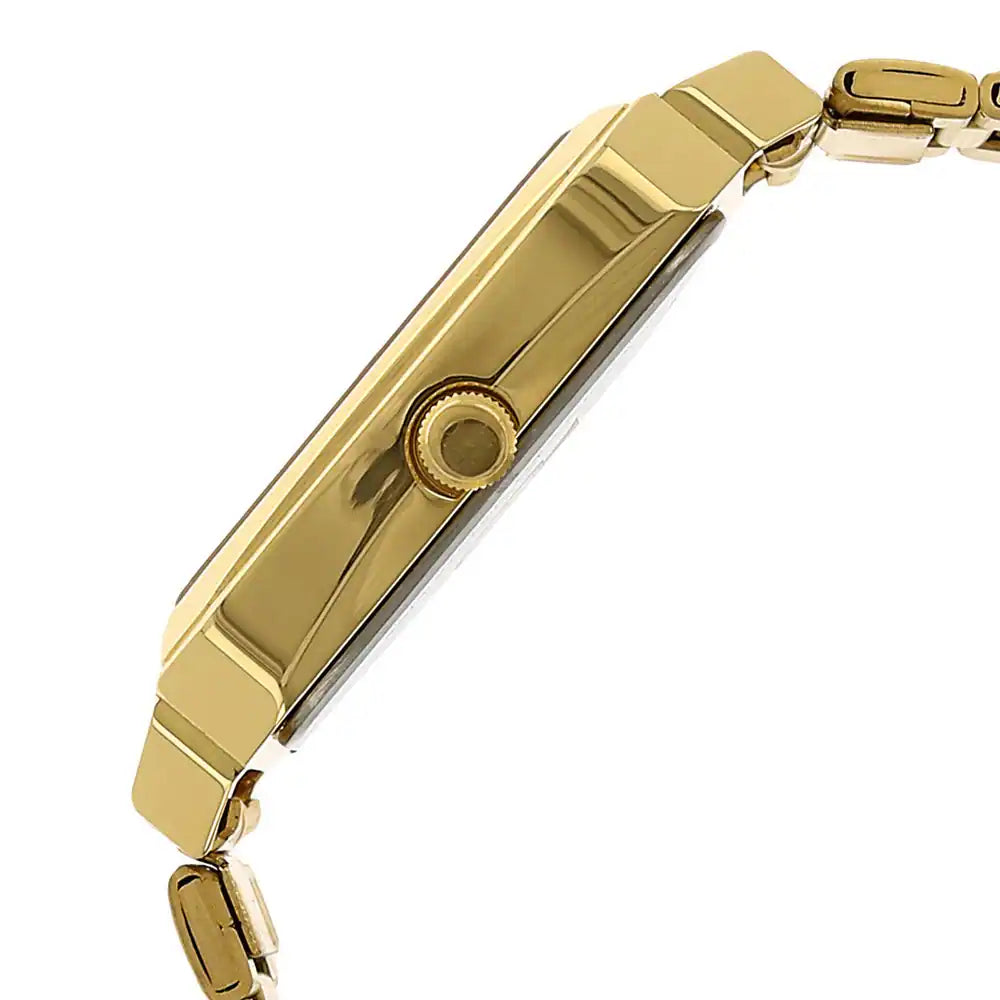 Titan Silver Dial Golden Stainless Steel Strap Watch 1581YM04