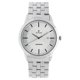 Titan Quartz Analog with Date White Dial Stainless Steel Strap Watch for Men 1584SM03