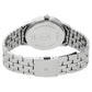 Titan Quartz Analog with Date White Dial Stainless Steel Strap Watch for Men 1584SM03