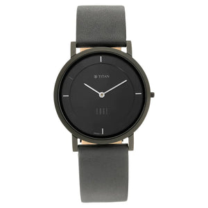 Titan Edge Watch with Black dial and Steel highlights NN1595NL04 (DK406) - KRISHNA WATCH COMPANY