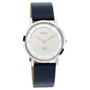 Titan Edge watch with Silver white dial with Rosegold highlights 1595SL06 - KRISHNA WATCH COMPANY