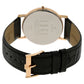 Edge White Dial Black Leather Strap Watch NQ1595WL01