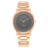 Titan Edge Anthracite Dial Rose Gold Strap Watch 1595WM01 - KRISHNA WATCH COMPANY
