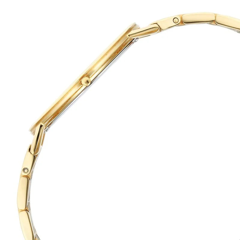 Titan Edge Metal Yellow Dial Stainless Steel Strap Watch Men - 1595YM01