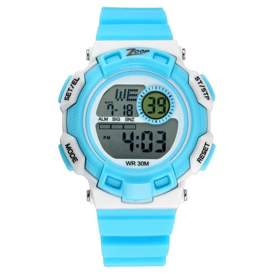 Zoop By Titan Digital Dial PU Strap Watch for Kids 16009PP04