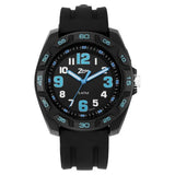 Zoop Analog Watch with Black Dial & Black Strap for Boys Kids, 16016pp02