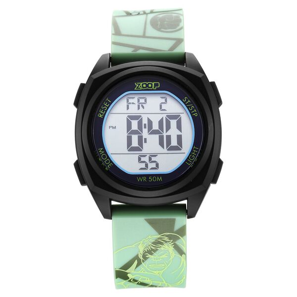 Zoop Marvel Digital Dial Polyurethane Strap with Hulk Character Watch ...