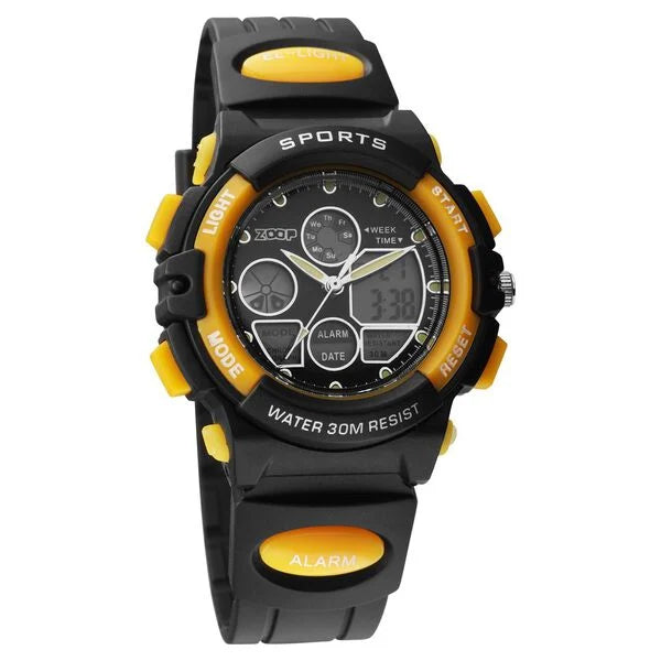 Zoop By Titan AnaDigi Quartz Analog Digital Black Dial Plastic Strap Watch for Kids 16033pp01w