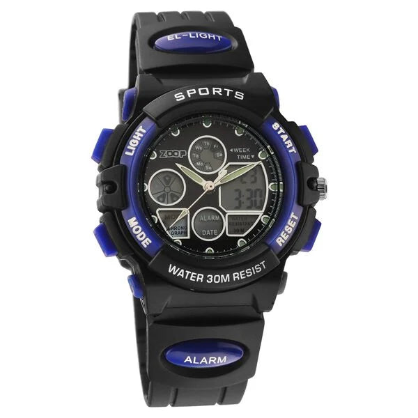 Zoop By Titan AnaDigi Quartz Analog Digital Black Dial Plastic Strap Watch for Kids 16033pp02w