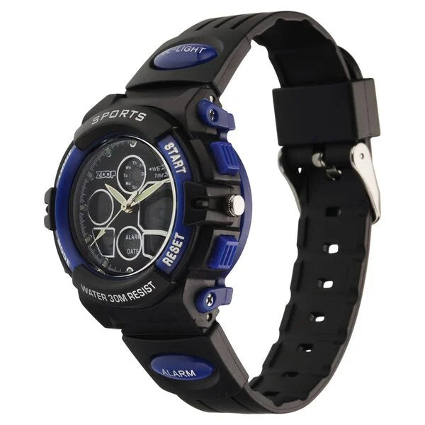 Zoop By Titan AnaDigi Quartz Analog Digital Black Dial Plastic Strap Watch for Kids 16033pp02w