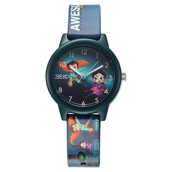 Zoop By Titan Chhota Bheem Quartz Analog Multicoloured Dial Multicoloured Plastic Strap Watch For Kids 16042pp05fw