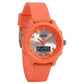 Zoop Ana-Digi Watch with Silver Dial & Orange Strap for Girls Kids, from House of Titan 16046pp01