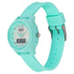 Zoop Ana-Digi Watch with Silver Dial & Green Strap for Girls Kids, from House of Titan 16046pp03
