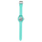 Zoop Ana-Digi Watch with Silver Dial & Green Strap for Girls Kids, from House of Titan 16046pp03