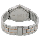 Titan Regalia Baron White Dial Analog with Date Stainless Steel Strap Watch for Men  1627KM01