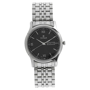 Titan Karishma Black Dial Analog watch for Men - 1636SM01 - KRISHNA WATCH COMPANY