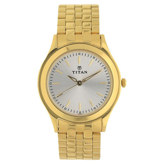 Titan Analog Silver Dial Stainless Steel Strap watch for Men NR1648YM01