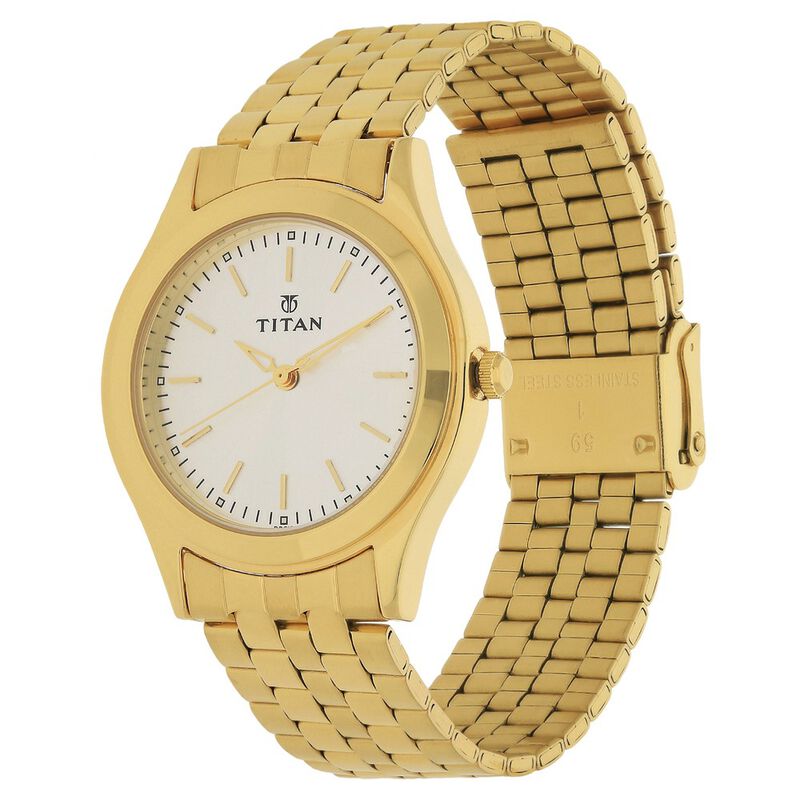 Titan Analog Silver Dial Stainless Steel Strap watch for Men 1648YM01