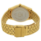 Titan Black Dial Yellow Stainless Steel Strap Watch - 1648YM03