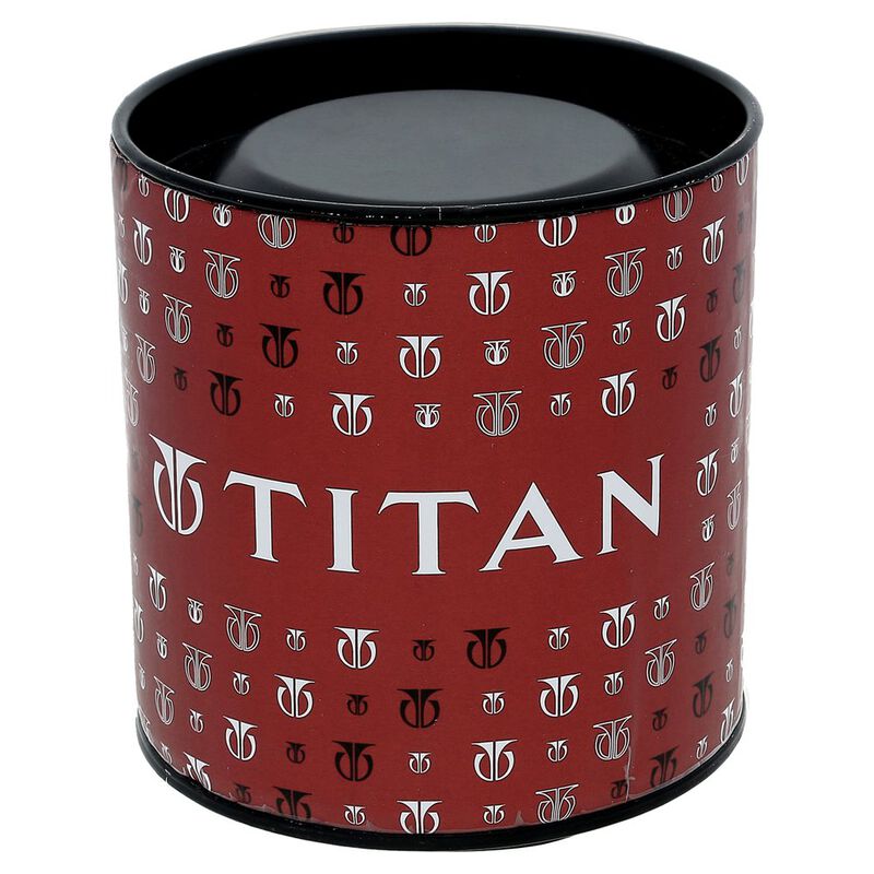 Titan Quartz Analog with Day and Date White Dial Stainless Steel Strap Watch for Men 1650YM03