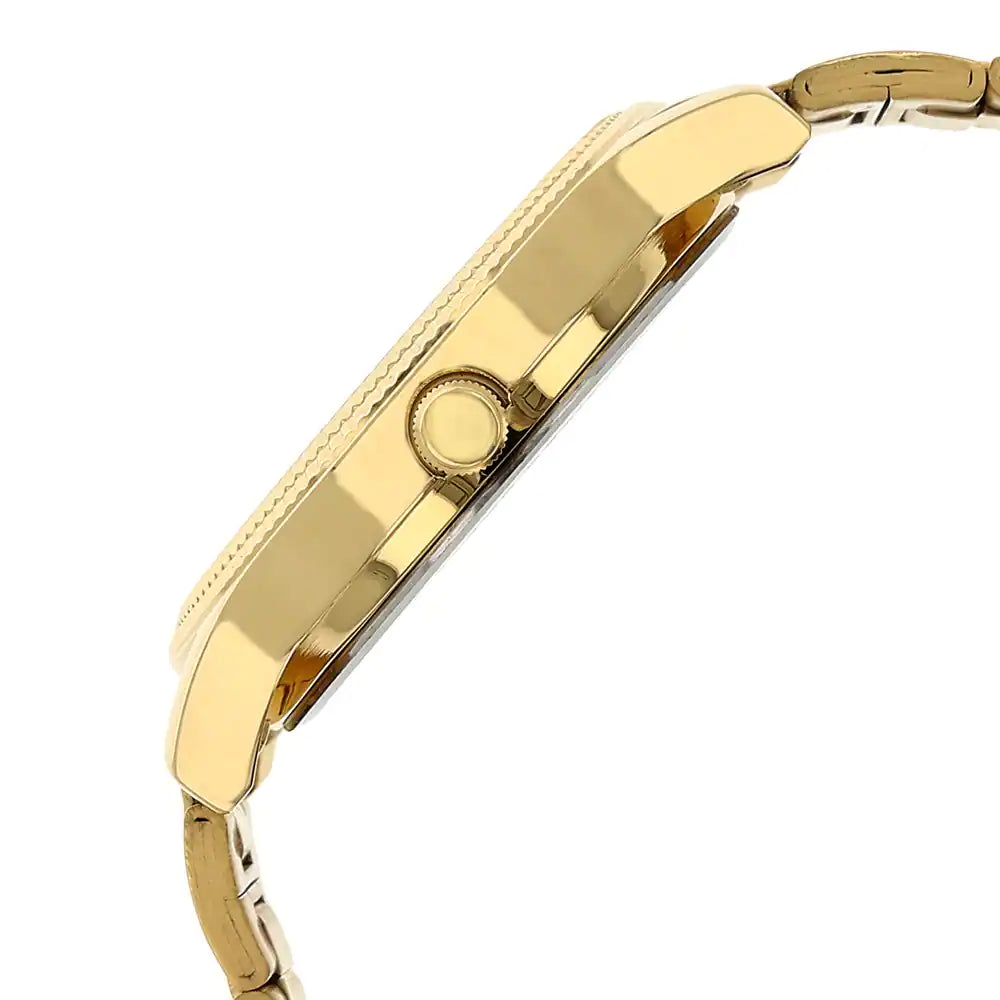 Titan Silver Dial Golden Stainless Steel Strap Watch 1650YM05
