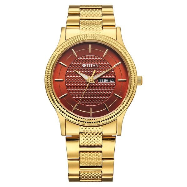 Titan Karishma Wedding Edit Quartz Analog Watch For Men - 1650YM12 - KRISHNA WATCH COMPANY