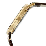 Titan Champagne Dial Analog Leather Strap watch for Men  1672wl01