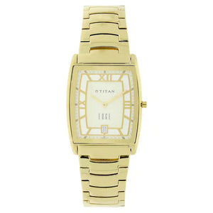 TITAN Edge Off White Dial Metal Strap Watch 1684YM01 - KRISHNA WATCH COMPANY