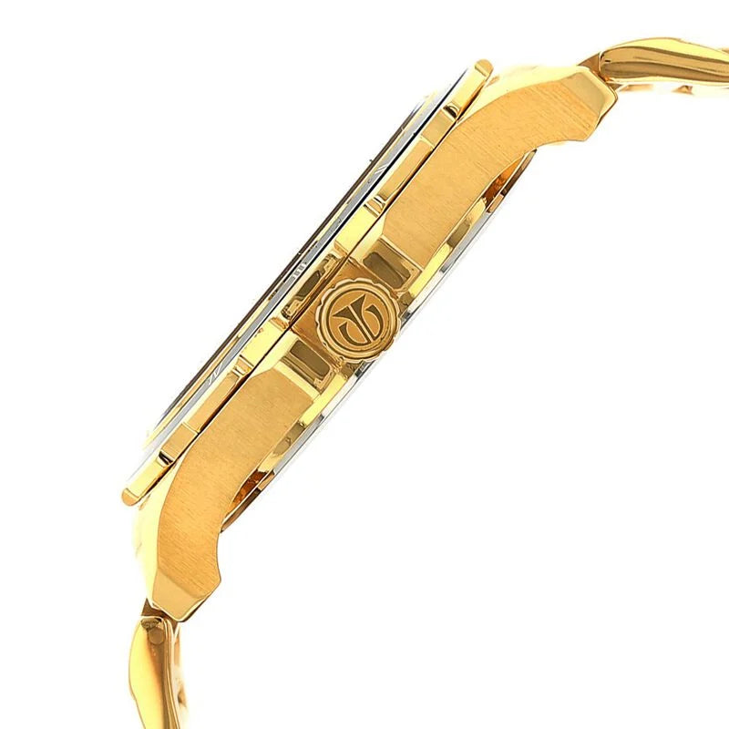 Titan Quartz Multifunction Champagne Dial Stainless Steel Strap watch for Men  1688KM01
