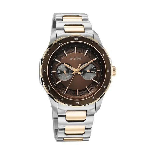 Titan Regalia Opulent Two-Eye Multifunction Watch For Men 1688km10