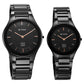Titan Edge Pair Black Dial Analog Ceramic Strap watch for Couple - 16962653NC01P