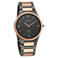 Titan Edge Ceramic Quartz in Midnight Gold with Black Dial Watch for Men 1696KC01