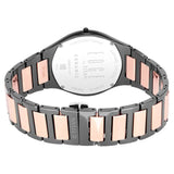 Titan Edge Ceramic Quartz in Midnight Gold with Black Dial Watch for Men 1696KC01