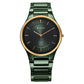 Titan Edge Bicolour Quartz Analog Green Dial And Green Ceramic Strap Watch For Men 1696kc10