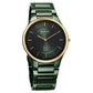Titan Edge Bicolour Quartz Analog Green Dial And Green Ceramic Strap Watch For Men 1696kc10